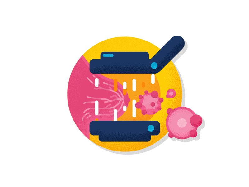 Mammography & Breast Pathology - Animated Icon 2d after effects animation design digital flat illustration medical app ui vector xray