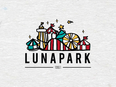 Logo for an Amusement Park VI amusement park brand and identity branding colorful colorful logo doodle entertainment park fancy funfair graphic design graphic design logo identity illustration logo logo design logo design branding logo design concept vector design vector logo