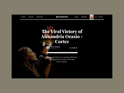 Overture Global app article black bold clean design hellohello interface layout minimal overture photography print simple typography ui ux web website white