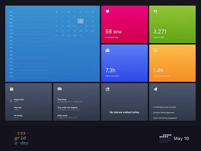 Personal Dashboard | May 10