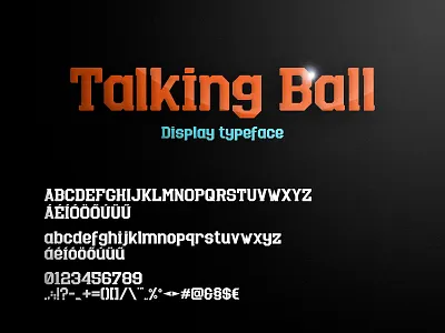 Talking Ball - Display Typeface american football branding design football fűzővel kifelé! hungary illustration talking ball typeface tgers diy triple coverage podcast vector