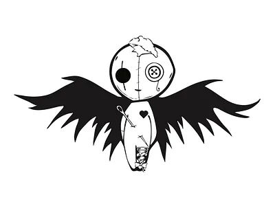 The VooDoo Angel Doll | Adobe Illustrator graphicdesign illustration illustrator vectorart vectorillustration
