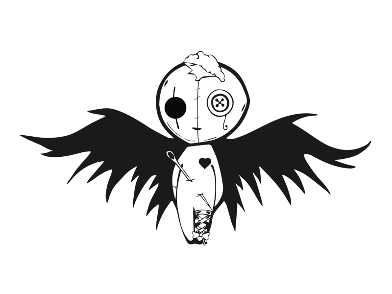 Example of The VooDoo Angel Doll | Adobe Illustrator