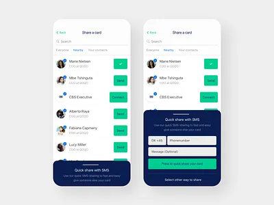 Share on iOS connect ios list list view listing share sharing
