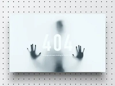 Daily UI Challenge #008 404 Page 404 404 page clean clear empty state error glass horror light minimal scary simple terrible ui unknown web white window