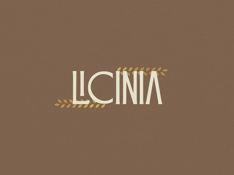 Licinia - Type branding classic custom emperor empire film font italy leaf licinia logo old pseudo brand roman rome theater title type typeface typography