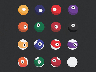 Pool Balls akshay branding chameleon design dinakar firm graphic icon illustration illustrator interface logo portfolio product design typography vector web