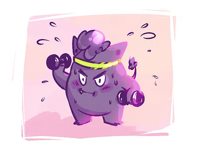 Self Portrait digital art gengar illustration pokemon