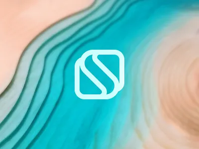 Wood and Wave brand concept design earth epoxy icon idea identity land line logo mark ocean resin river shapes water wave wood