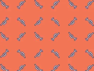Trumpet pattern instrument music musical saxophone song trumpet