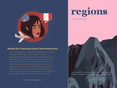 Vuela! Honestamente Magazine branding design flora illustration magazine peru print procreate south america tourism travel travel app vector visual identity