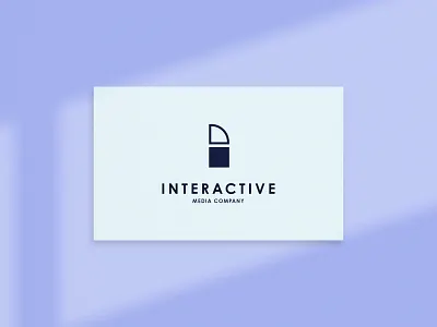Interactive Media Company brand branding clean design flat icon identity illustration illustrator lettering logo minimal type typography ui vector