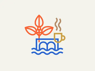 Bridge City Elements bridge bridge city coffee cup icons shop sprig