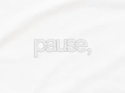 Pause art brand branding clean design icon identity illustration illustrator lettering logo minimal type typography ui vector