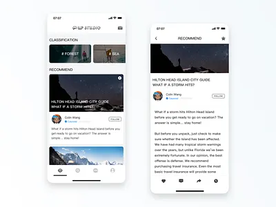Read APP-Travel app design information read app travel ui