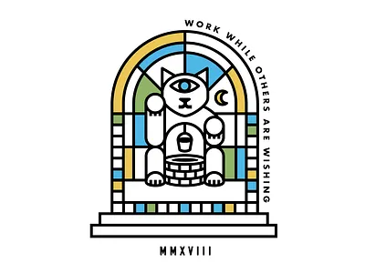 Wish cat cyclops illustration vector wish