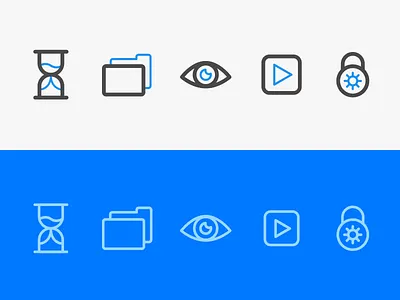 App Icons eye folder hourglass icon icons iconset lock play video