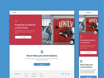 Smiota University Page Design