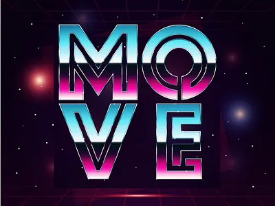 Font creation 80s font retro type