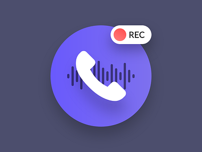 App Icon for AppStore app app icon apps design appstore appstore icon call identity identity branding indesign ios iphone logo logo mark mark record record call