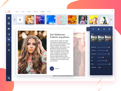 Imageeditor-Plugin app design branding dashboard design design detail page editor imagery landing page plugin ui ui design