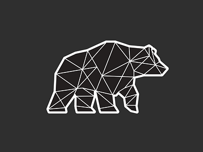 Geo-Bear adobe illustrator art bear black and white decals design geometric geometric design icon design illustration logo polygon stickermule stickers vector