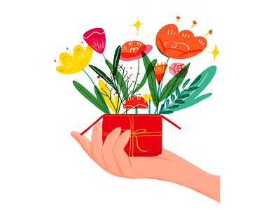打包一份春天给你 branding illustration ui ux design web