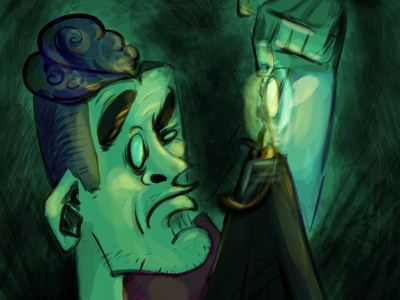 Goddess of Memory inside the pyramid 2d 2d art cartoon cartoon art character comics concept illustration