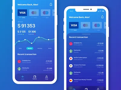 Banking App android app bank banking design finance ios sketch ui ux