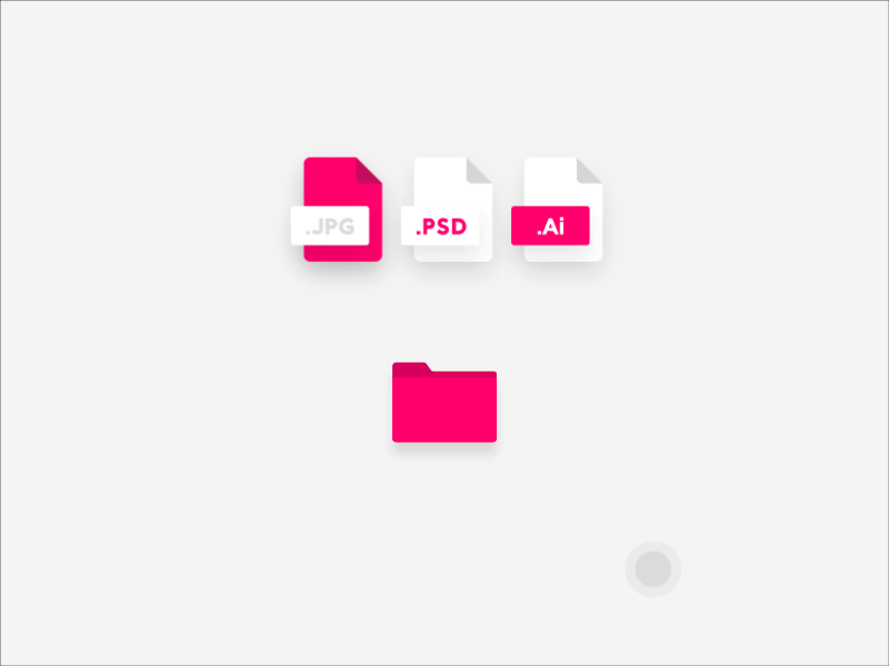 Micro Interactions Folder 2d animation flat folder illustration micro animation