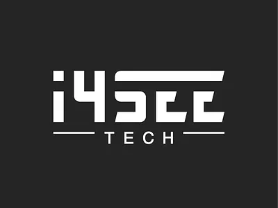 i4SEE Logo 80s black corporate grid i4see identity logo logodesign logotype retro retrowave tron vector wordmark