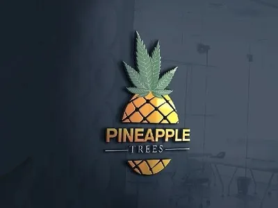 Pineapple Trees branding creative design flat icon identity illustration illustrator lettering logo logo design minimal typography vector