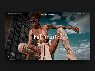 ElmiraMedins blog clean clean layout clean website concept creative e commerce fashion fashion app fashion model fashion website homepage landing page landing pages photography shopping shopping cart ui design web design