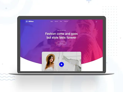 Billion Landing Page adobe xd invision photoshop ui