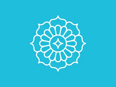 Compass balance cardinal directions compass flower geometry mandala monoline star water