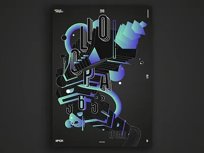 Gradient Stratum #4 Poster #131 blend challenge conception creation creativity design challenge design experiment geometric gradient graphic design graphic designer graphics inspiration photoshop poster poster art poster design process speed art vector