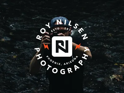 Roy Nilsen Photography 📷 brand branding business color concept design designer designing graphic grid icon identity illustrator logo logodesigner logos mark minimal monogram symbol