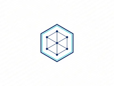 Hexagon Constellation blue branding constellation cube design graphic design hexagon indonesia logo logogram minimalist simple stars