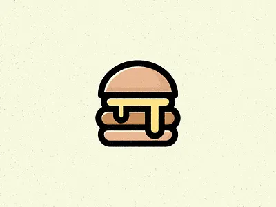 B Is For Burger alphabet burger design food illustration texture true grit texture supply vector