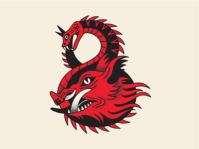 WAR PIG logo 2d animal art branding character color design drawing illust illustration logo vector work