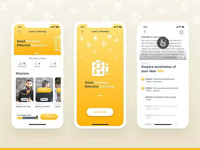 Leadership Factory | Gamified E-learning Mobile app e learning entrepreneur entrepreneurship gamification leaderboard leadership mobile sketchapp ui uidesign uiux ux