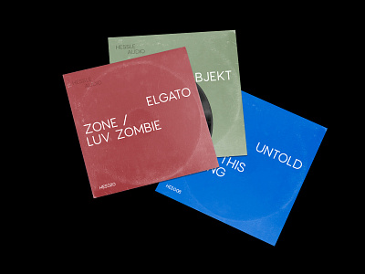 Hessle Audio vinyls clean concept design minimal minimalistic typography