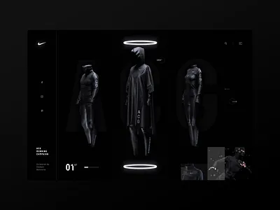 Nike ACG | Homepage Concept adobe adobe black concept daily dark design homepage landing page minimal minimal nike site sport ui ux web