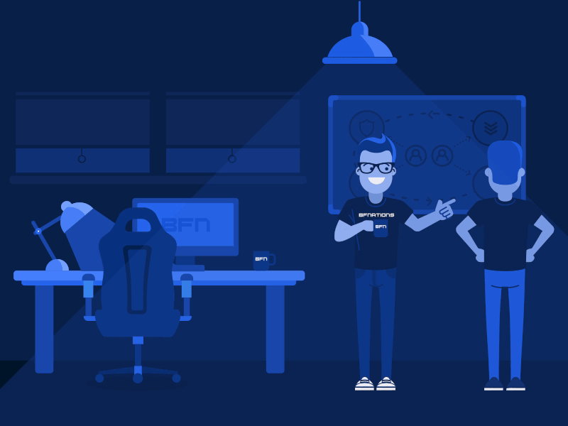 eSport "Admins" 2d after effects character esport lottie svg svg animation