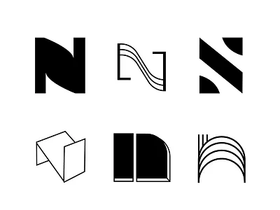 N black bold icon icon a day letter n lettermark lettermarkexploration lineart monogram n letter type type daily typeart typeface typography typography art white