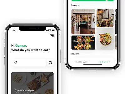 Restaurant App - With Augmented Reality app ar augmented reality button design food iphone local map restaurant resturant service ui ux