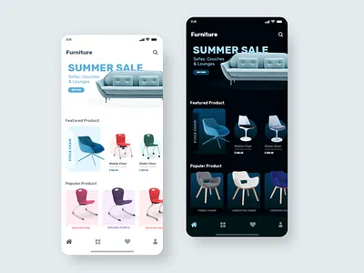 Furniture App UI adobe xd app design app layout design furniture app furniture design photoshop ui uiuxdesign