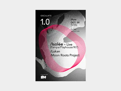 Oscillate design festival graphicdesign music art poster poster art typography
