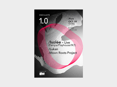 Oscillate design festival graphicdesign music art poster poster art typography