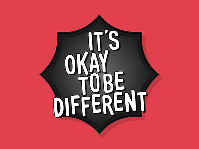 Umbrella Academy academy black different illustrate illustration lettering netflix okay red simple type typography umbrella